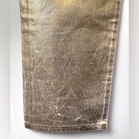 NWT Zara Gold Boyfriend Blogger Favourite The Boy Boy Fit Denim Jeans Sold Out - Picture 10 of 16